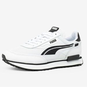 NEW PUMA Men’s Future Rider Twofold White/Black Casual Street Sneaker Sz 11